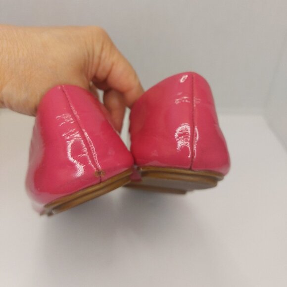 COACH London Pink Patent Leather Flats Women's US 8B - Picture 7 of 12